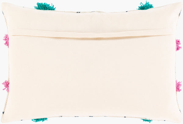 Surya Phoebe 16"L X 24"W Elegant Lumbar Pillow - Global Inspired Design For Chic Home Decor & Comfort Purple Cotton,Cotton Phb001-1624p