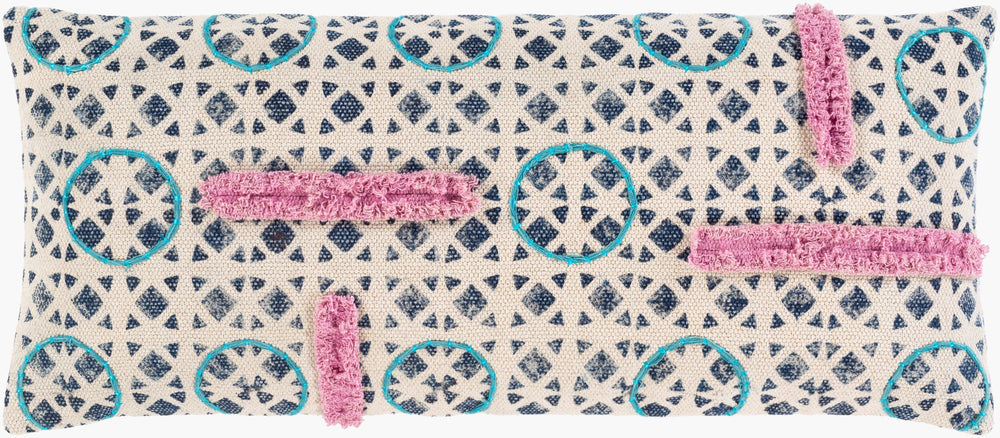 Surya Phoebe 16"L X 24"W Elegant Lumbar Pillow - Global Inspired Design For Chic Home Decor & Comfort Purple Cotton,Cotton Phb003-3214