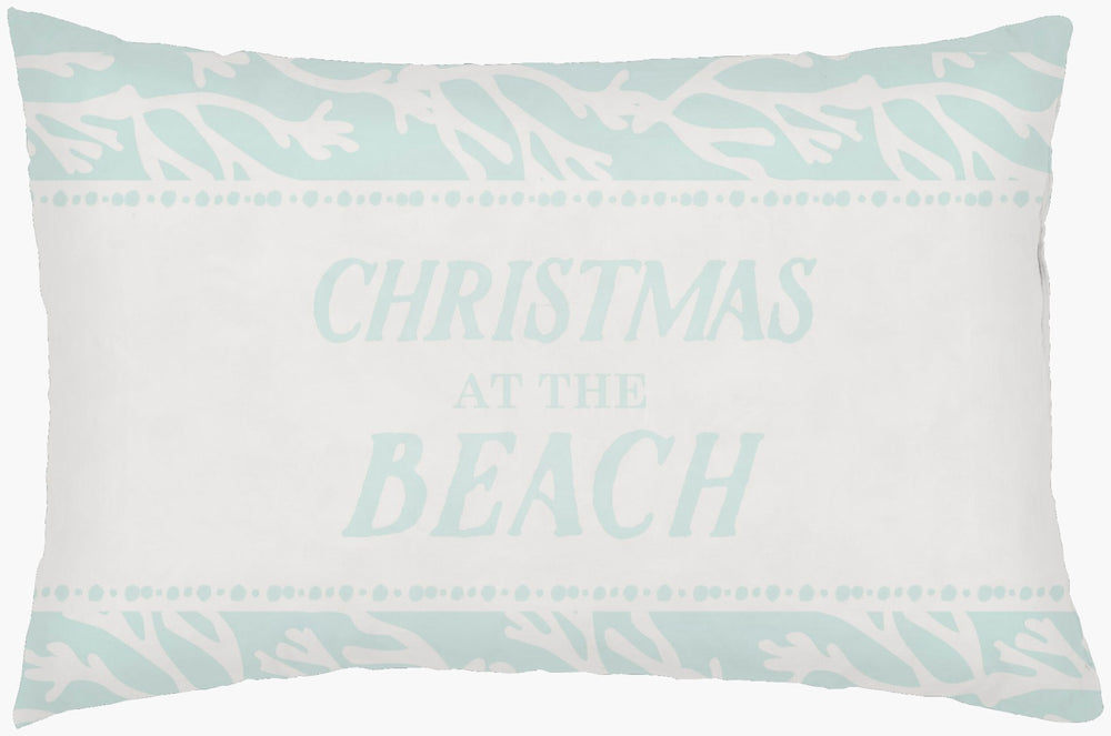 Livabliss Sea-sons Greetings Coastal Woven Lumbar Pillow Textured Polyester Beach House Accent PHDGR001-1424