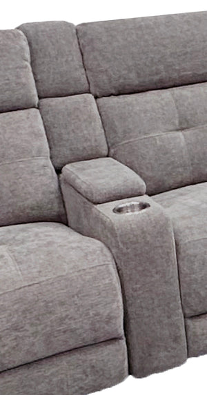 Parker House Parker Living Richland Collection Power Armless Recliner In Elegant Bristol Fabric For Ultimate Comfort Grey 100% Polyester (S) Mric#880-brgr