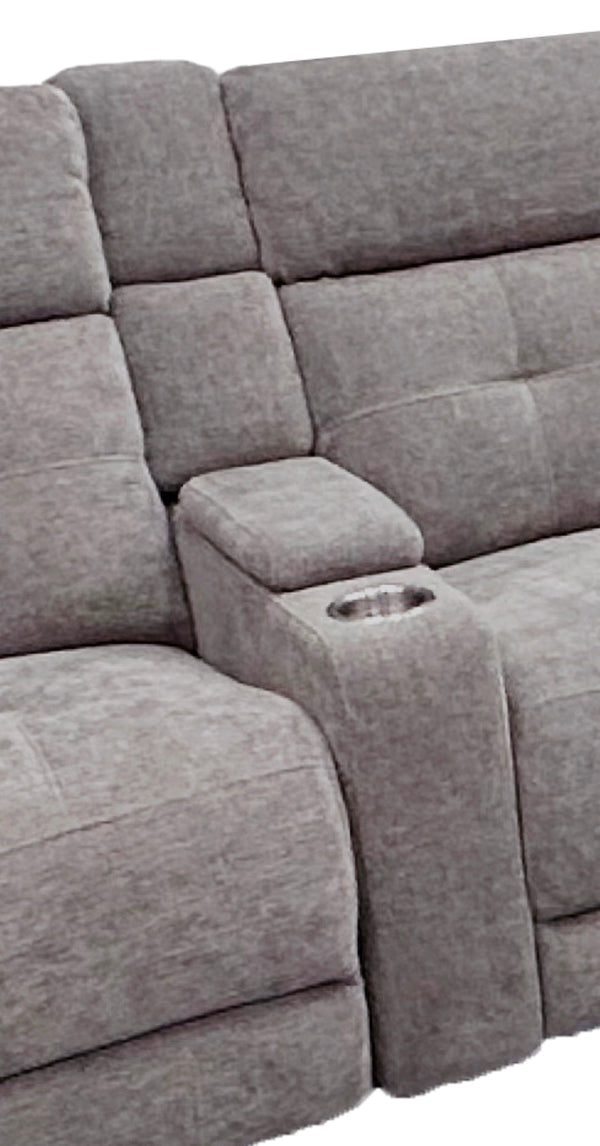 Parker House Parker Living Richland Collection Power Armless Recliner In Elegant Bristol Fabric For Ultimate Comfort Grey 100% Polyester (S) Mric#880-brgr