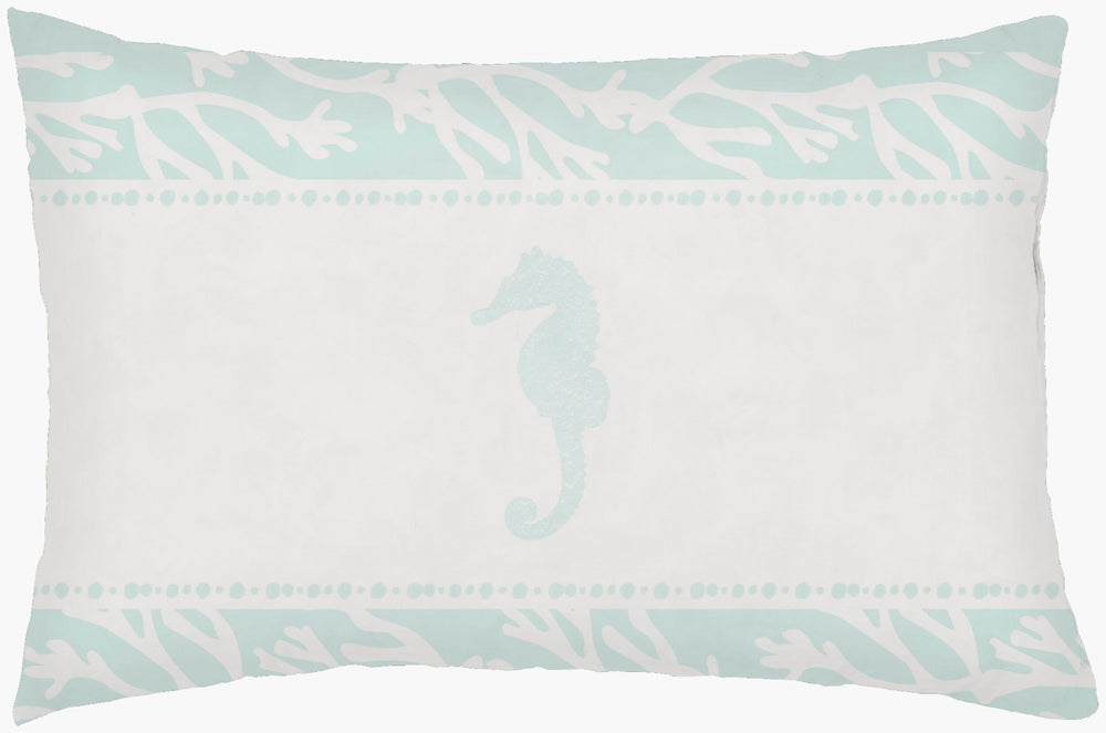 Livabliss Seasalt Woven Seahorse Lumbar Pillow Coastal Polyester Accent for Sofa or Bed PHDSH001-1424