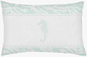 Livabliss Seasalt Woven Seahorse Lumbar Pillow Coastal Polyester Accent for Sofa or Bed PHDSH001-1424