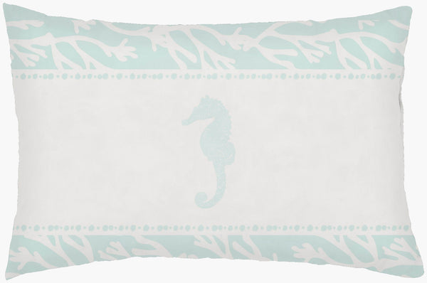 Livabliss Seasalt Woven Seahorse Lumbar Pillow Coastal Polyester Accent for Sofa or Bed PHDSH001-1424