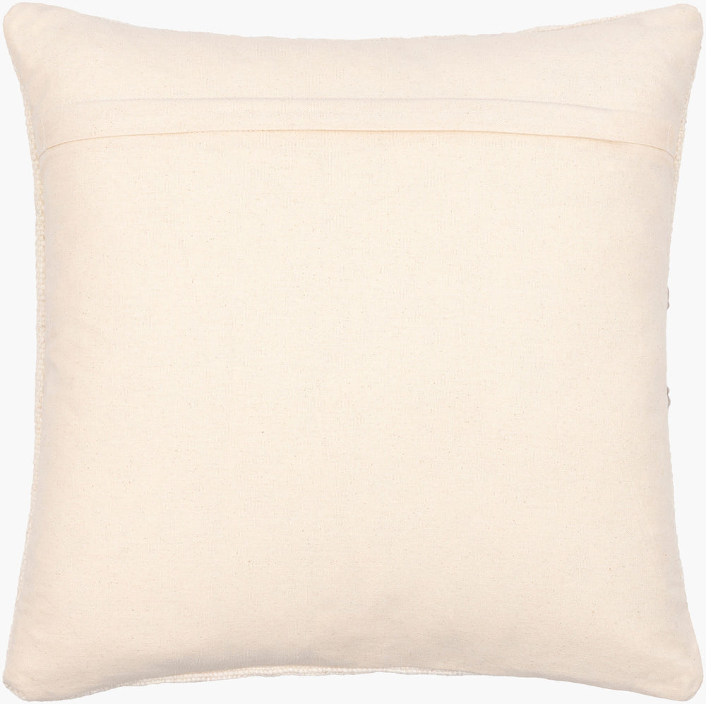 Surya Philip Hand Woven 18"X18" Accent Pillow Cover - Modern Cotton-wool Blend For Chic Home Decor Cream Wool,Cotton Phi001-1818d