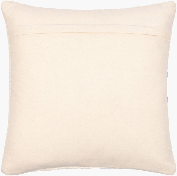 Surya Philip Hand Woven 18"X18" Accent Pillow Cover - Modern Cotton-wool Blend For Chic Home Decor Cream Wool,Cotton Phi001-1818d