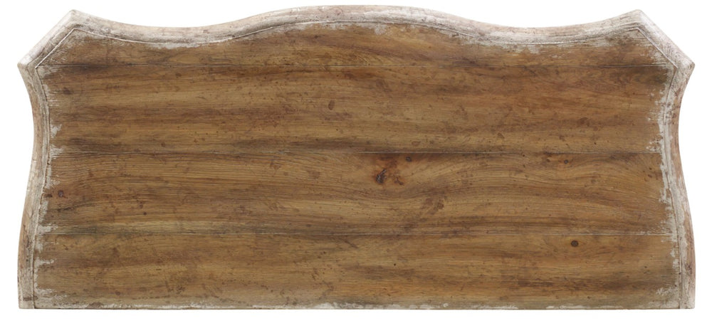 Hooker Furniture Chatelet Chest — Caramel Froth Pecky Pecan Finish, Burnished Bronze Hardware, Cedar-Lined Bottom Drawer 5300-90010