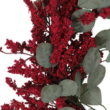 Christopher Knight Home® - Noble House - Nolta 29" Eucalyptus Artificial Wreath with Berries, Green and Red