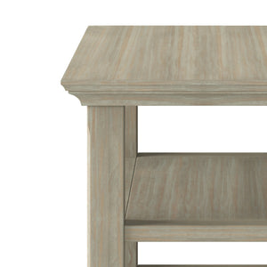 English Elm Acadian Solid Wood Narrow Side Table In Distressed Grey - Stylish, Versatile Storage For Any Space B136P159697