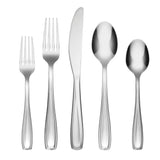 426540CBWR2 Cambridge 40-Piece Flatware Set, Stainless Steel, Mirror Finish, Service for 8