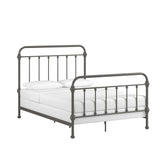 Homelegance By Top-Line Katana Antique Graceful Victorian Iron Metal Bed Grey Iron