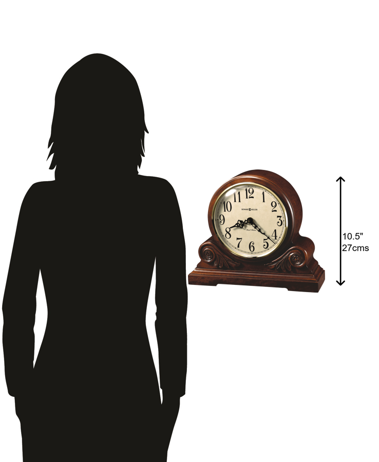 Hekman Furniture 635138 Desiree Mantel Clock - Elegant Americana Cherry Finish With Dual-chime Movement & Classic Design Americana Cherry Desiree Mantel Clock 635138