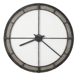 Hekman Furniture 625783 Howard Miller Mara Wall Clock - Elegant Aged Iron Frame, 30-inch, Quartz Movement Timepiece  Mara Wall Clock 625783