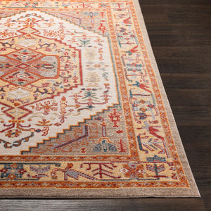 Livabliss Patina Traditional Motif Machine Woven Polyester Accent Rug for Entryway or Bedside PIA2310-23