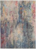 CES16 Celestial Modern Indoor Rug – Abstract Cosmic Design in Vivid Colors for Stylish Spaces