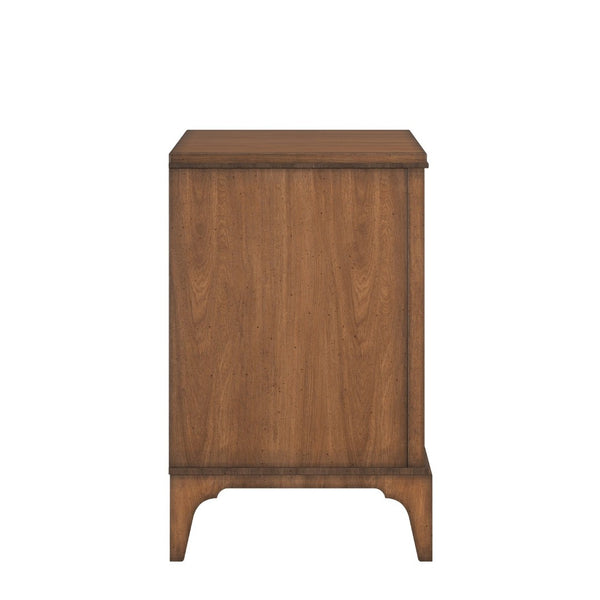 A.R.T. Furniture Harbor 3 Drawer Nightstand - Rustic Elegance with Aged Wood Finish & Ample Storage for Your Bedroom 338140-2731