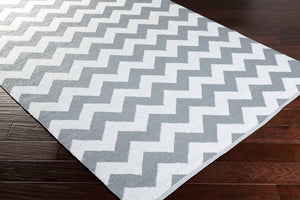 Surya Picnic 2' X 3' Handmade Durable Pvc Rug – Modern Decor, Effortlessly Charming & Easy To Clean! Gray Pvc Pic4008-23