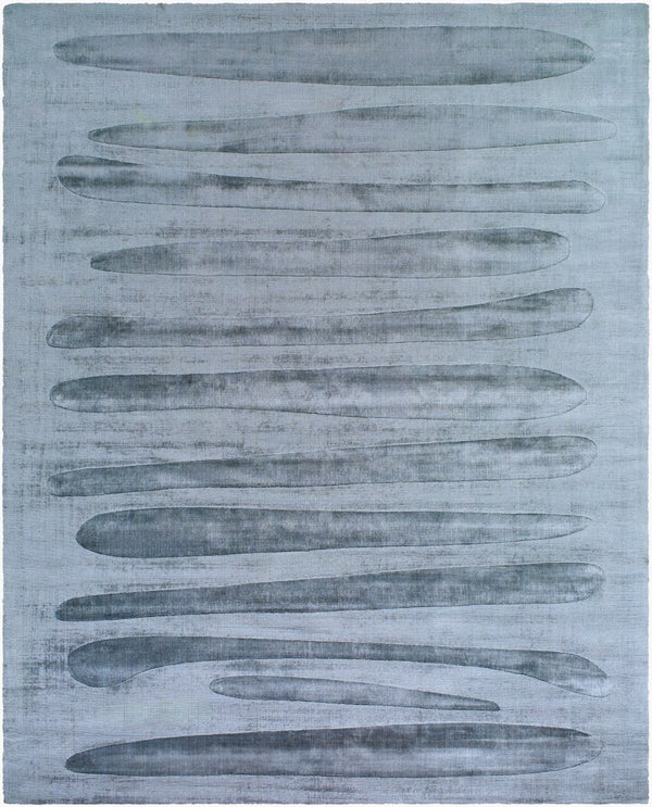 Surya Pier 10' X 14' Handmade Viscose Rug - Plush, Elegant, And Easy-to-clean For Any Home Décor Style Slate Gray Viscose Pie2302-810