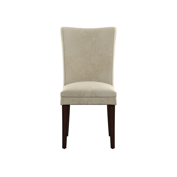 Homelegance By Top-Line Harmonn Upholstered Parsons Dining Chairs (Set of 2) Cherry Rubberwood