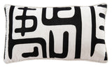 Safavieh Maize Pillow XII23 Beige/Black 60% Linen 40% Cotton/Poly Insert PIL162A-1236