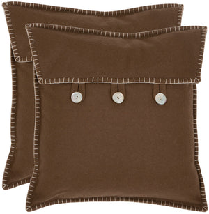 Safavieh Scudder Pillow - Set of 2 Brown PIL257A-1818-SET2