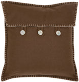 Safavieh Scudder Pillow - Set of 2 Brown PIL257A-1818-SET2