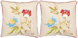 Safavieh Pima Pillow - Set of 2 Multi / Cream PIL800A-1818-SET2