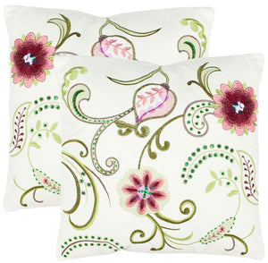 Safavieh Bella Pillow - Set of 2 Rose / Cream PIL903A-1818-SET2