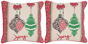 Safavieh Keepsakes Pillow - Set of 2 Beige / Multi PIL958A-1818-SET2