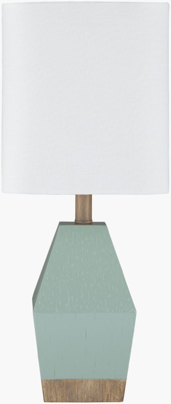 Livabliss Pimm Hand-painted Resin Table Lamp with Linen Shade for Nightstand or Console PIM-002