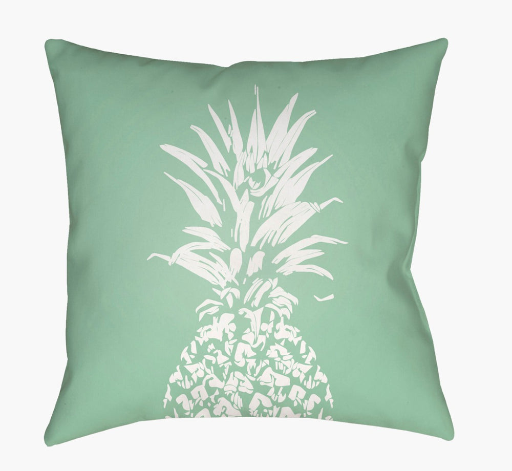 Livabliss Pineapple Motif Woven Polyester Accent Pillow Tropical Coastal Decor Sunroom Bedroom PINE002-1818