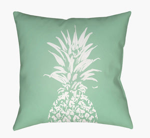 Livabliss Pineapple Motif Woven Polyester Accent Pillow Tropical Coastal Decor Sunroom Bedroom PINE002-1818