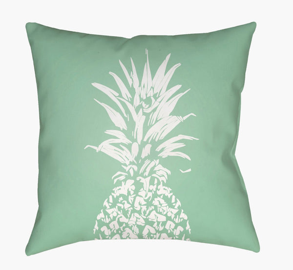 Livabliss Pineapple Motif Woven Polyester Accent Pillow Tropical Coastal Decor Sunroom Bedroom PINE002-1818