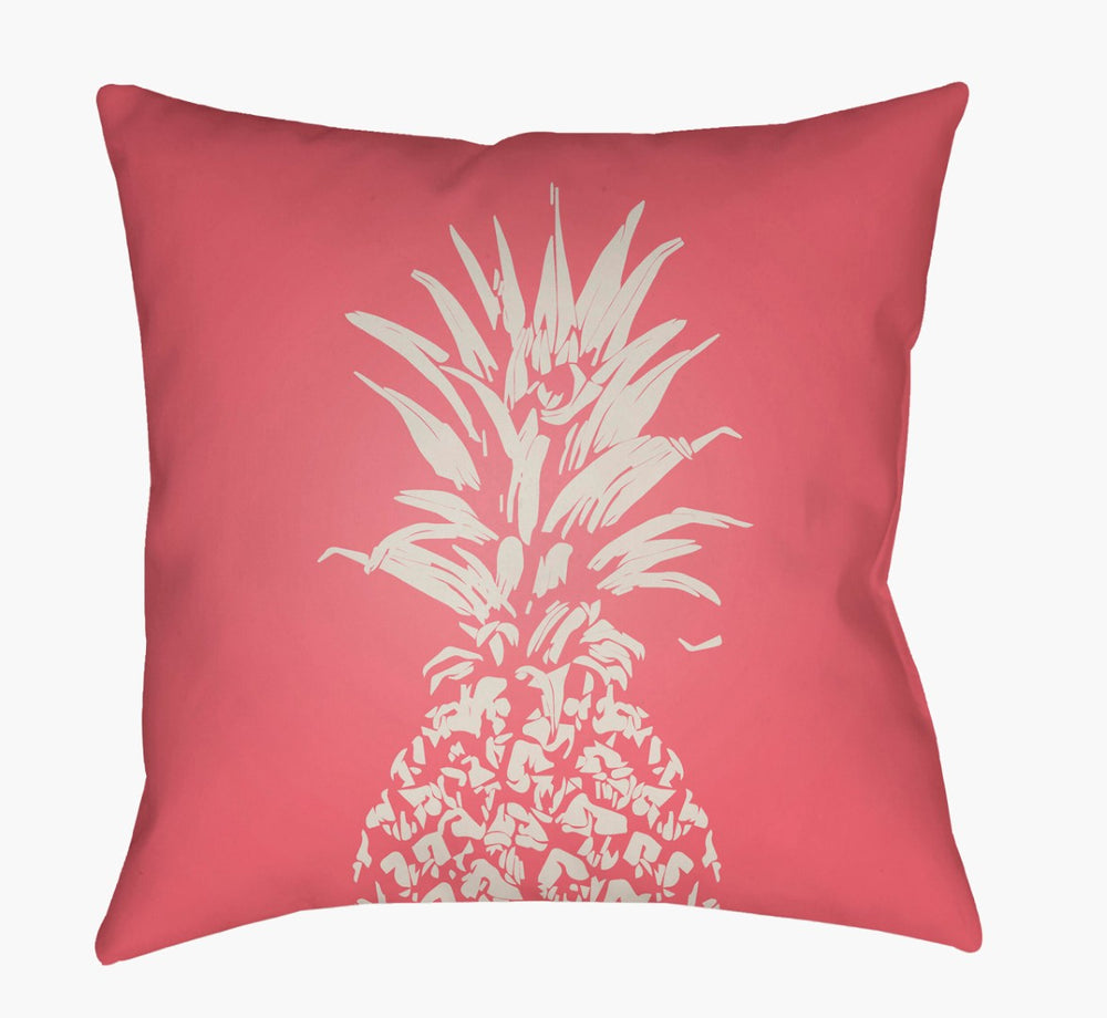 Livabliss Pineapple Motif Woven Coastal Accent Pillow Square Textured Linen Sofa Bedroom Decor PINE004-1818