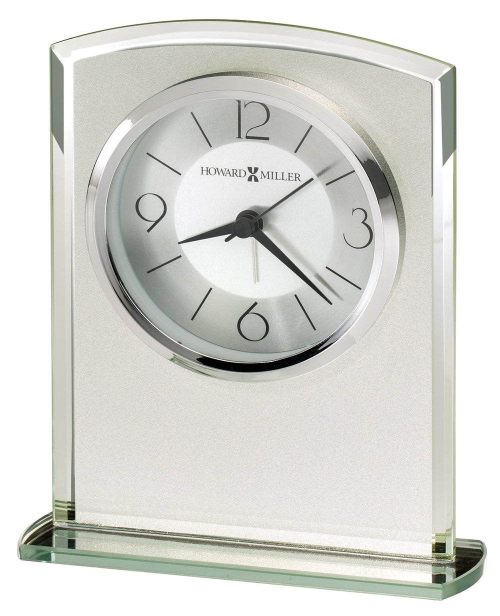 Hekman Furniture 645771 Glamour Table Clock - Elegant Frosted Glass Design With Quartz Movement For Home Decor Excellence  Glamour Tabletop Clock 645771