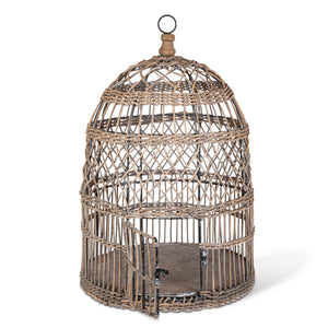 Wicker and Metal Bird Cage EGG95485 Park Hill