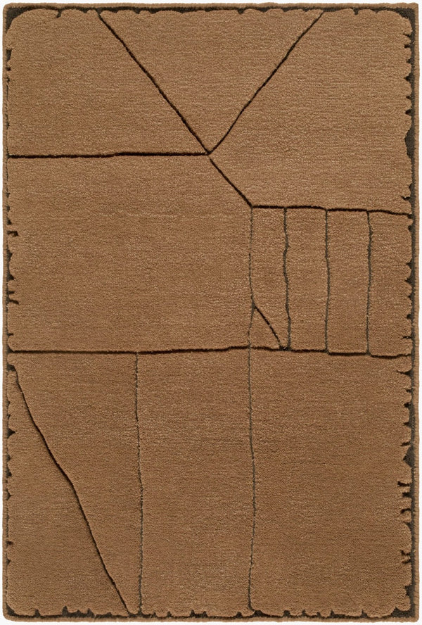 Surya Prive Handwoven Wool Rayon Blend Area Rug Low Pile Minimalist Living Room Floor Accent 2' x 3' Rectangle PIV2301-23