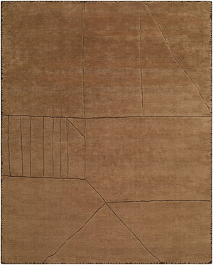 Surya Prive Handwoven Wool Rayon Blend Area Rug Low Pile Minimalist Living Room Floor Accent 8' x 10' Rectangle PIV2301-810