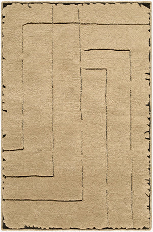 Surya Prive Hand Woven Wool Rayon Area Rug Minimalist Modern Design for Large Living Spaces 2' x 3' Rectangle PIV2302-23