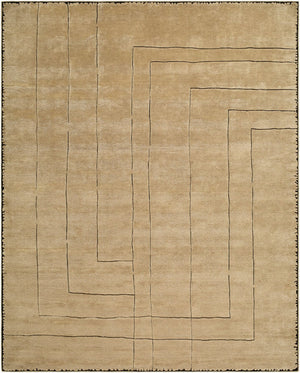 Surya Prive Hand Woven Wool Rayon Area Rug Minimalist Modern Design for Large Living Spaces 8' x 10' Rectangle PIV2302-810