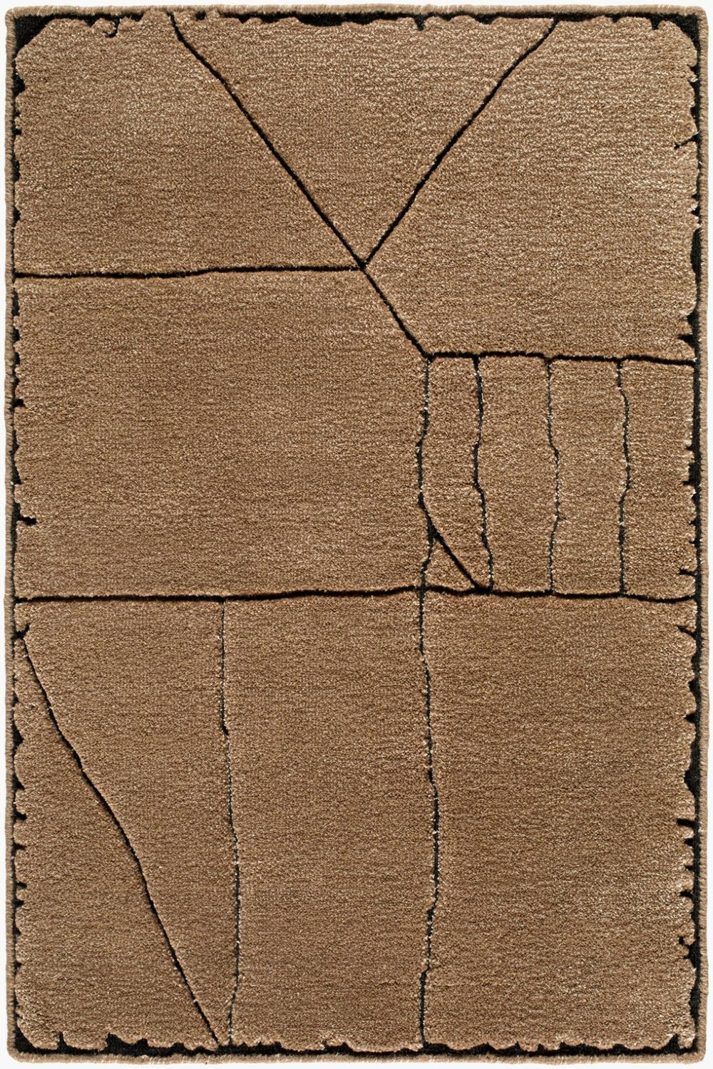 Surya Prive Hand-woven Wool Rayon Blend Area Rug Low Pile Geometric Living Room Floor 10' x 14' Rectangle PIV2304-1014