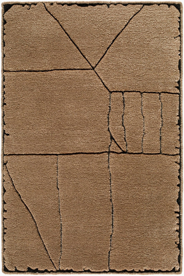 Surya Prive Hand-woven Wool Rayon Blend Area Rug Low Pile Geometric Living Room Floor 10' x 14' Rectangle PIV2304-1014