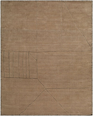 Surya Prive Hand-woven Wool Rayon Blend Area Rug Low Pile Geometric Living Room Floor 8' x 10' Rectangle PIV2304-810