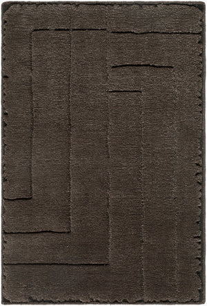 Surya Prive Hand Woven Wool Rayon Blend Area Rug Artisan Low Pile for Living Room Decor 6' x 9' Rectangle PIV2305-69