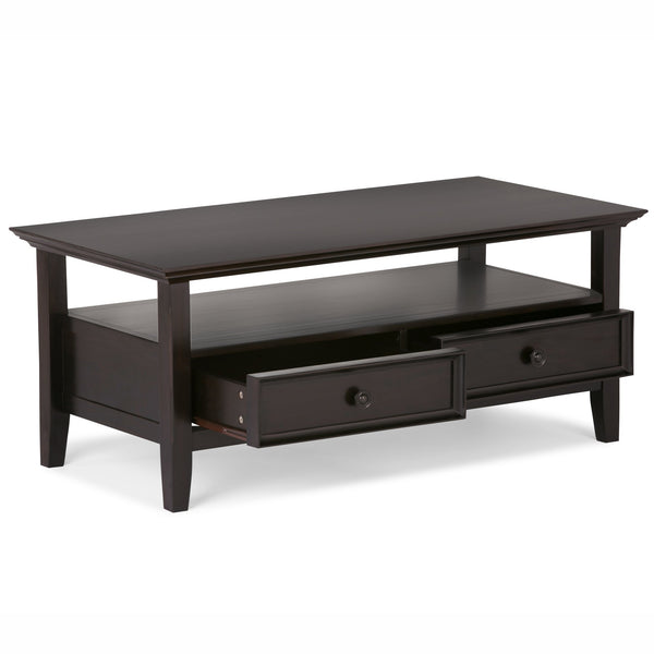 English Elm Amherst Coffee Table - Handcrafted Solid Pine In Hickory Brown With Elegant Storage & Timeless Style B136P159425