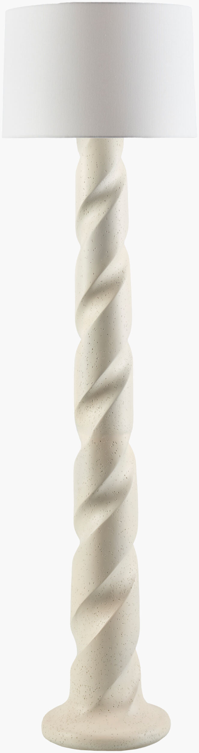 Surya Piox Elegant 63" Traditional Floor Lamp – Resin Design, Linen Shade & Cozy Glow For Any Room Body, Cream,Shade, White,Finial, Cream,Harp, Metallic ,Nickel,Cord, Translucent Resin,Linen,Linen,Linen,Plastic,Resin Pix-001