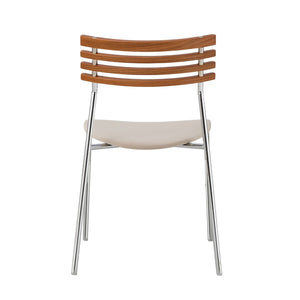 Pasargad Home Saga 2-piece Accent Chair Set – Modern Minimalism In Soft Beige Elegance For Any Space Silver Metal & Wood Pj-1030