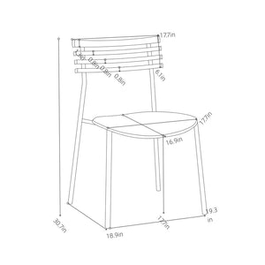 Pasargad Home Saga 2-piece Accent Chair Set – Modern Minimalism In Soft Beige Elegance For Any Space Silver Metal & Wood Pj-1030