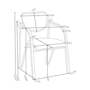 Pasargad Gifu Beige/Brown Armchair - Scandinavian Inspired Design For Modern Minimalist Spaces Beige Metal & Wood Pj-1032