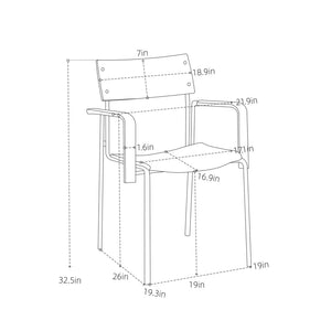 Pasargad Kyoto 2-piece Armchair Set – Elegant Beige & Brown Design For Modern Interiors Beige Metal & Wood Pj-1033-1